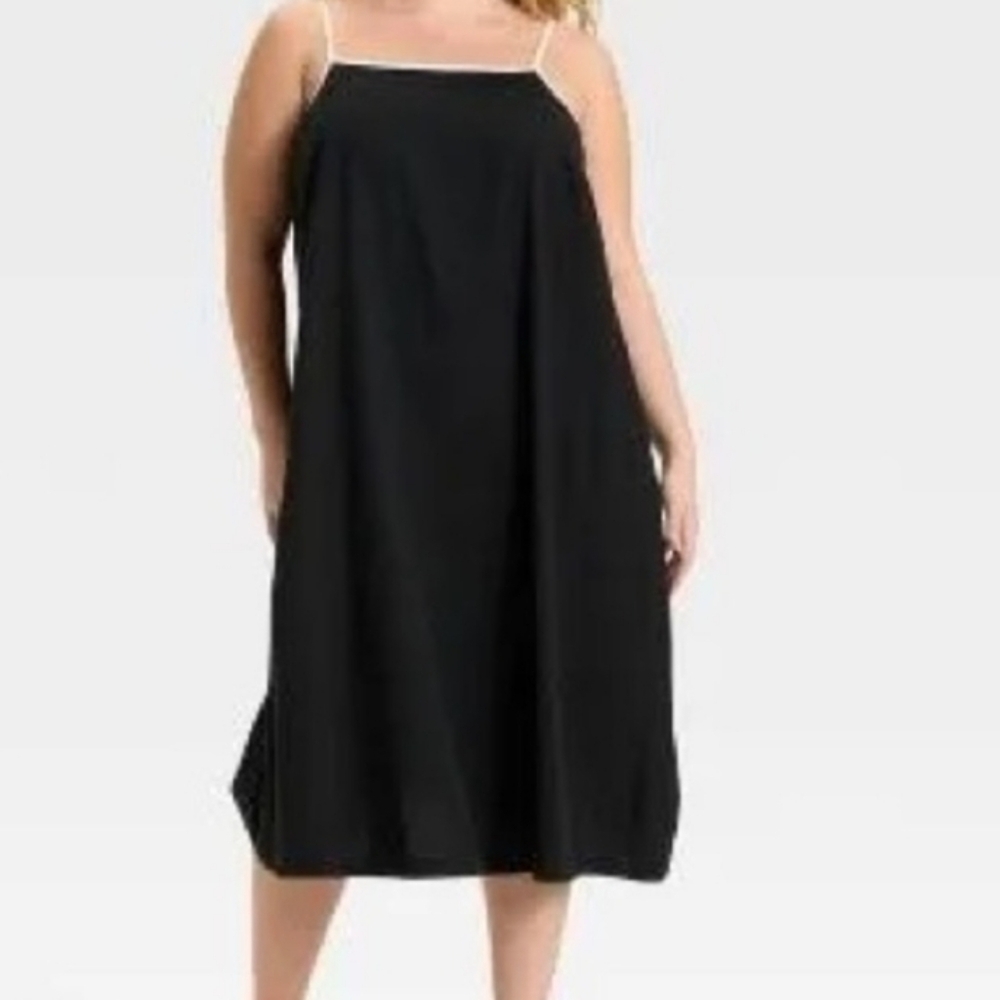 Ava & Viv Black Midi Dress